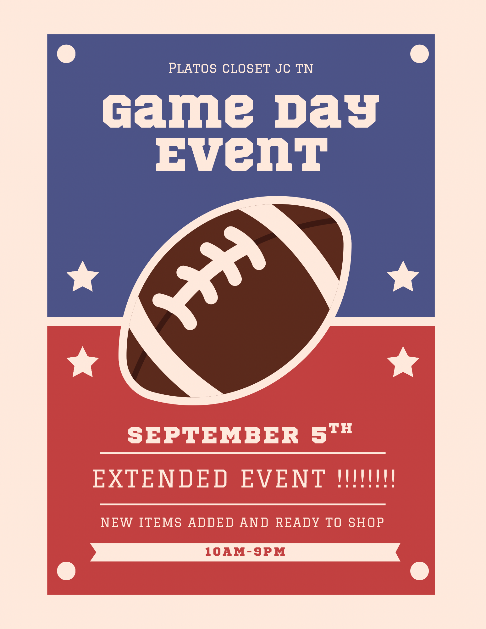 Extended Game Day Event